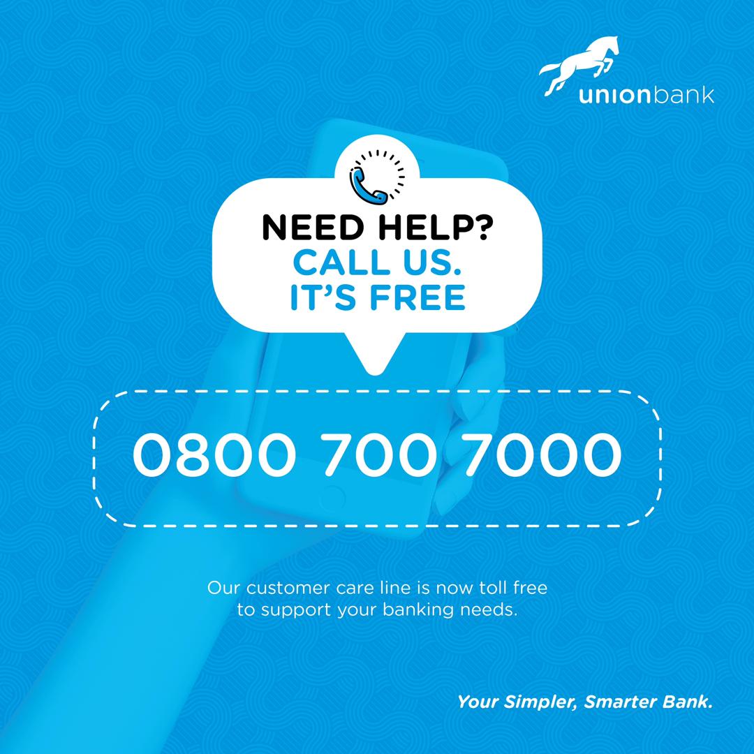 Union Bank Toll Free number
