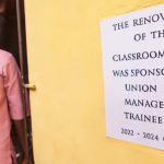 Block of toilet refurbished by Union Bank for Ansar-Ud-Deen Primary School, Lagos, in Employee Volunteering Project.